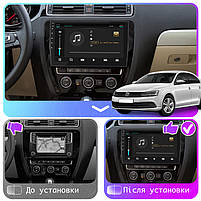 Магнітола 10" Lesko для Volkswagen Jetta VI Рестайлінг 2014-2018 Top 6/128 4G WiFi GPS Фольксваген 12шт, фото 4