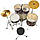 Millenium Focus 22 Drum Set Red, фото 5