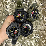 Тактичний багатофункціональний годинник Patriot 002BKSU ЗСУ Чорні + Коробка, фото 10