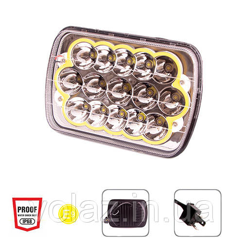 Фара робочого світла WLP-45S7B HI-LOW 15Led*3W /10-30V/45W/6000K