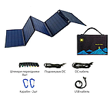 Складна сонячна панель PowerMe PRO Solar Charger 60W, фото 5