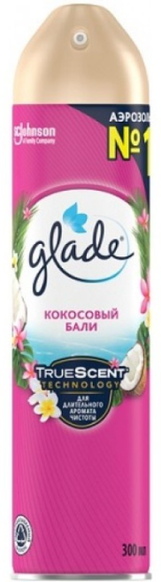 Освіжувач повітря Glade аерозоль "Кокосовий балі" (300мл.)