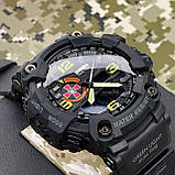 Тактичний багатофункціональний годинник Patriot 002BKSU ЗСУ Чорні + Коробка, фото 3