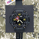 Тактичний багатофункціональний годинник Patriot 002BKSU ЗСУ Чорні + Коробка, фото 4