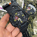 Тактичний багатофункціональний годинник Patriot 002BKSU ЗСУ Чорні + Коробка, фото 7