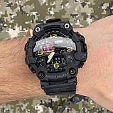 Тактичний багатофункціональний годинник Patriot 002BKSU ЗСУ Чорні + Коробка, фото 9