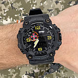 Тактичний багатофункціональний годинник Patriot 002BKSU ЗСУ Чорні + Коробка, фото 8