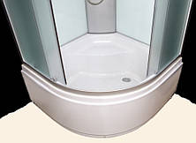 Душовий гідробокс 90*90*210 см переднє скло matt, заднє скло white, глибокий піддон, фото 2