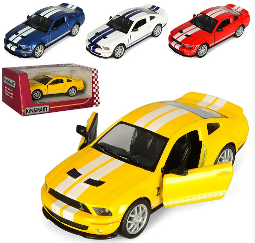 Машина — метал. "Kinsmart" Sheiby GT500,в кор-ці,16х8,5х7,5см №KT-5310-W(24)(96)
