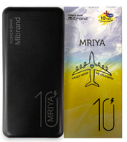 УМБ Mibrand Mriya Power Bank 10000mAh black №MI10K/Mriya