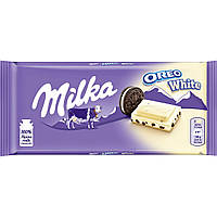 Шоколад белый с печеньем Орео Milka OREO White, 100 г, Швейцария