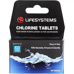 Таблетки для очищення та дезінфекції води Lifesystems Chlorine (60 таблеток, 60 літрів)