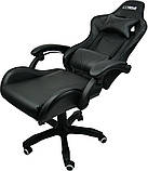 Ігрове крісло Extreme BLACK спортивний стілець Крісло спортивне Крісло спортивне геймерське з 2подушками, фото 5