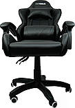 Ігрове крісло Extreme BLACK спортивний стілець Крісло спортивне Крісло спортивне геймерське з 2подушками, фото 9