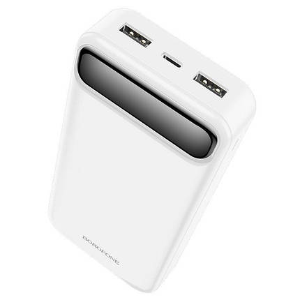 Зовнішній акумулятор Power Bank BOROFONE BJ14A Freeway 20000 mAh, white, фото 1
