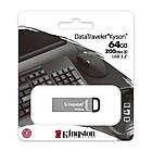 USB Флеш-накопичувач 64GB Kingston DataTraveler Kyson Silver/Black (DTKN/64GB), фото 4