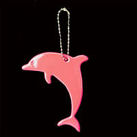 Брелок светоотражающий дельфин Flickers фликер Розовый