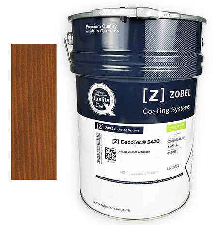 Лак Zobel Deco-tec 5420, колір Тік (Teak), 20л (Німеччина), фото 1