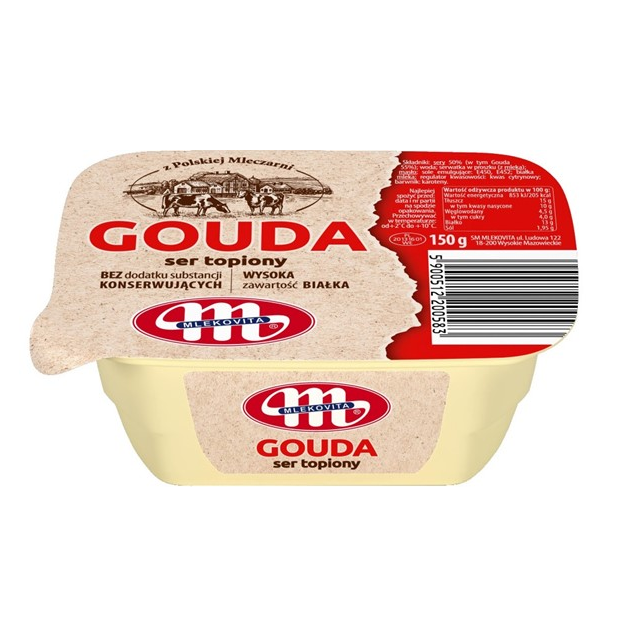Mlekovita Cир плавлений Гауда 150 г