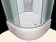 Душовий гідробокс 90*90*210 см переднє скло matt, заднє скло white, глибокий піддон, фото 2