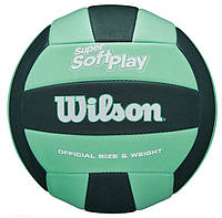 Мяч волейбольный Wilson Super Soft Play р. 5 (WV4006003XBOF) Green/Forest Green