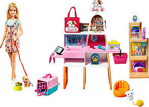 Уцінка Лялька Барбі Зоомагазин Barbie and Pet Boutique Playset GRG90