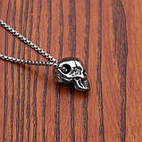 Чоловічий жіночий кулон ланцюжок череп біжутерія хром належить, фото 5