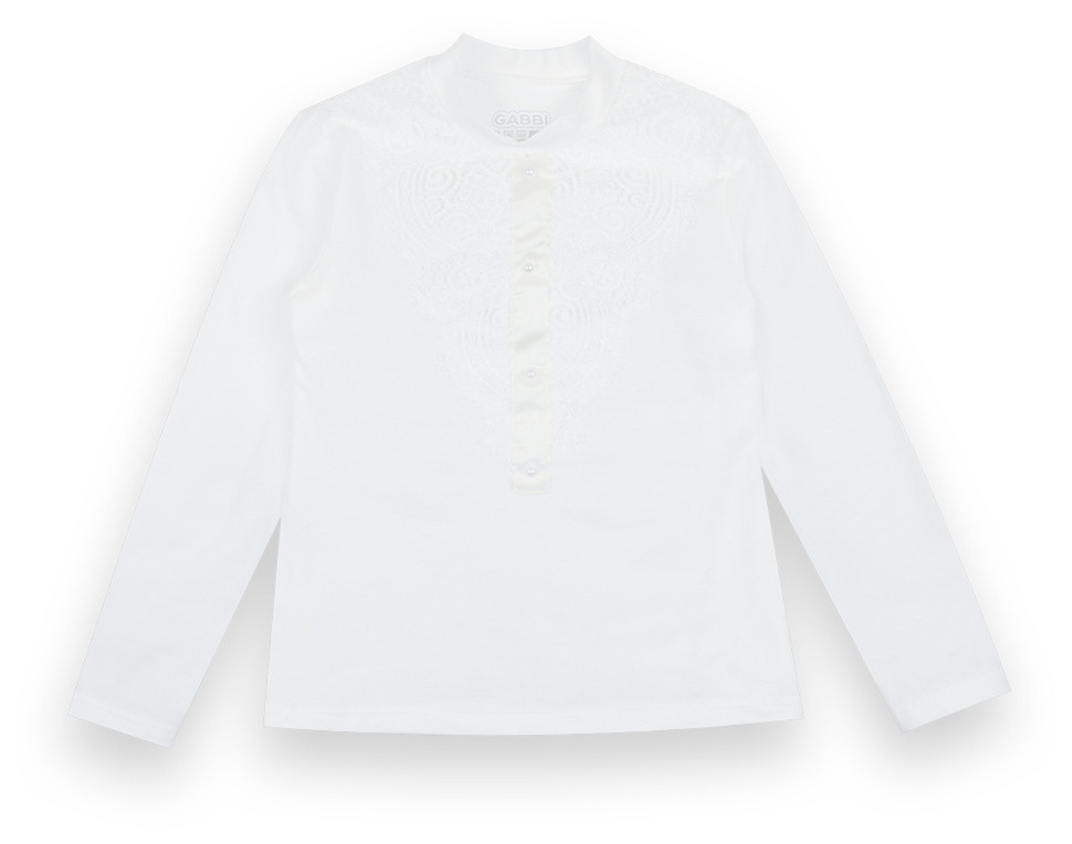 Блуза дитяча для дівчинки GABBI BLZ-21-8 Заріна Молочний на зріст 140 (12884)