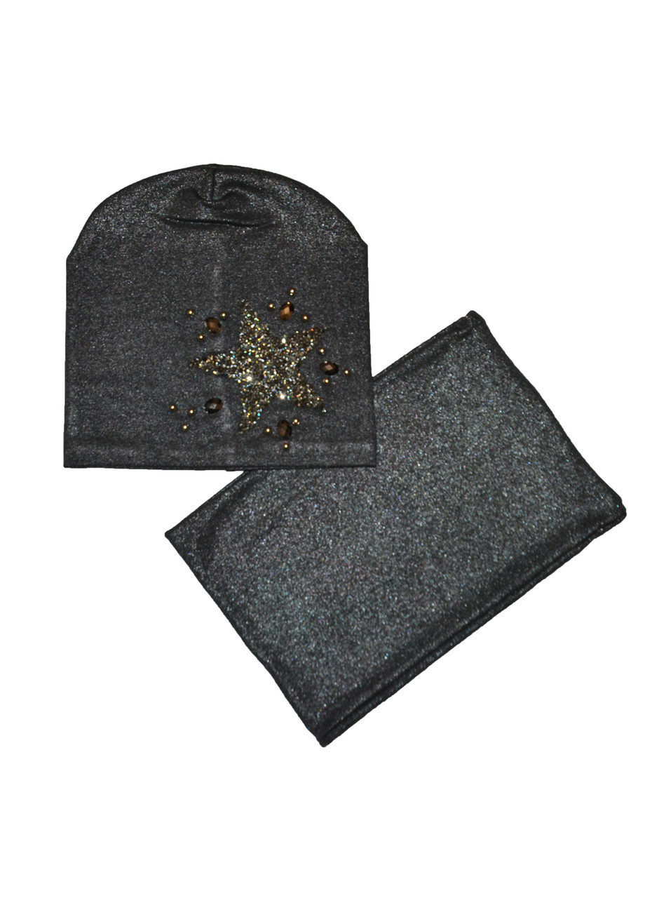 Набір (шапка, хомут) дівчинці 1-5 років Зіронька 48/52