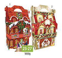 Коробка новорічна "Золотий будинок" 23-27