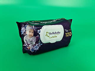 Волога серветка 120 шт. Bellbaby" клапан (1 пачка)