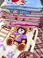 Дитяча велюрова ковдра-плед,  Плед в ліжечко,  Ковдра в коляску