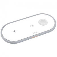 Беспроводное зарядное устройство Qi Hoco CW24 3 в 1 iphone, airpods, apple watch 15W White