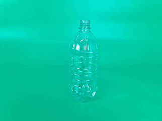 Пластикова пляшка ПЕТ-1,0 л, прозора з кришкою СБ 100 шт (100 шт)
