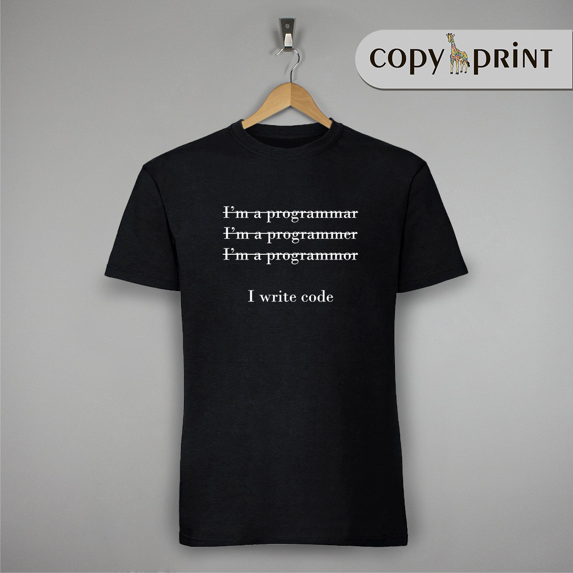 Футболка програміста: I write code