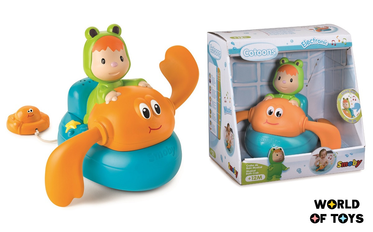 Игрушка для ванны Cotoons "Краб" со звук. эффектом, 12міс+ | 110611