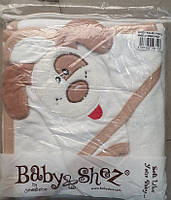 Детское полотенце-уголок для купания / полотенце с капюшоном / детское полотенце с уголком 85х90 см