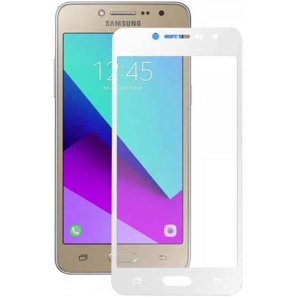 Скло захисне для Samsung G532 | J2 Prime (0,3мм, 5D, біле) Full Glue, фото 1