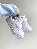 Кроссовки женские белые Nike Air Force 1 PIXEL WHITE (05254)