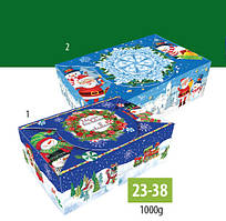 Коробка новорічна "Новорічна сніжинка" 23-38