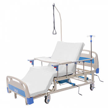 Ліжко медичне з туалетом і функцією бічного перевороту для важкобольних (відеообзор)