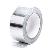 Армована алюмінієва монтажна стрічка (скотч) / рулон 50 метрів