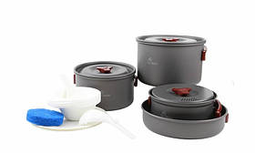 Набір посуду для пікніка Fire Maple FMC 206 з алюмінію для 4-5 осіб, 5 предметів.