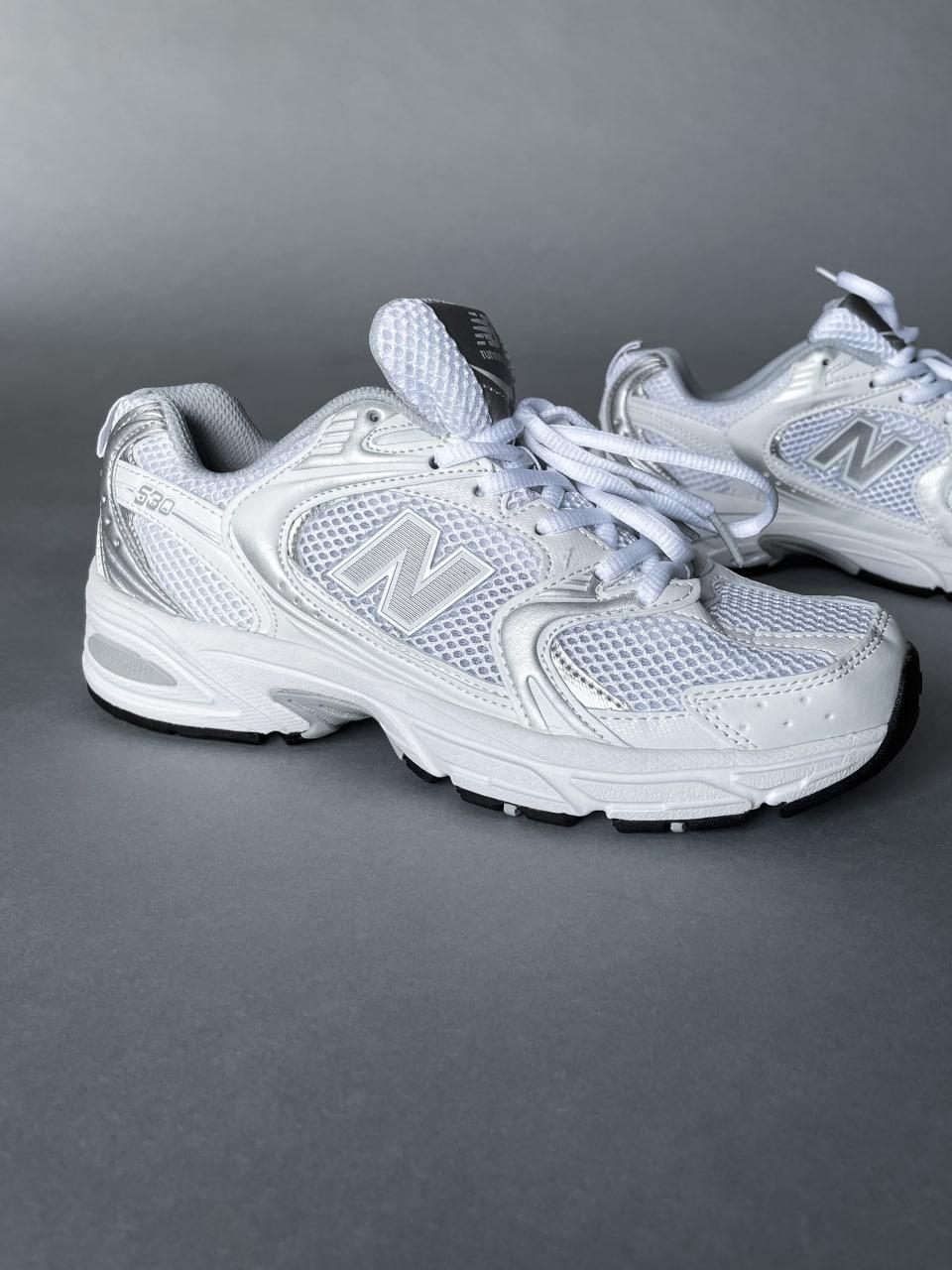 Кросівки чоловічі білі New Balance 530 Silver White (06760)