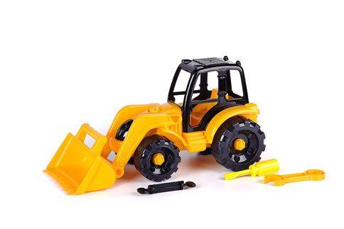 Конструктор "Трактор с Ковшом" Пластиковый Трактор Игрушечный Трактор ...