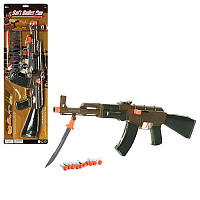 Дитячий автомат АК47 558-30 кулі на присосках, мішень, 58 см