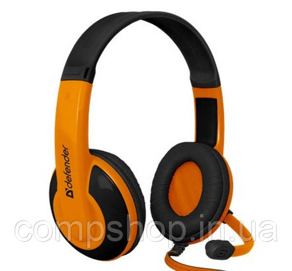 Навушники / Гарнітури HeadPhone Defender Warhead G-120 2.0м Black/Orange (код 92844), фото 1