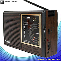 Радіоприймач GOLON RX-9933, всехвильовий радіоприймач із телескопічною антеною з USB mp3 USB/SD/FM, фото 2