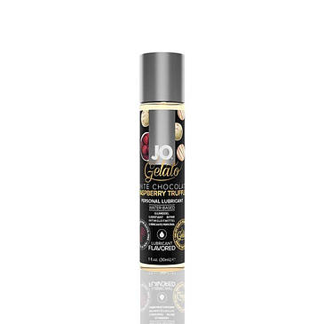 Мастило на водній основі System JO GELATO White Chocolate Raspberry (30 мл) без цукру і парабенів, фото 2