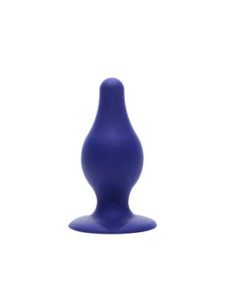 Anal Plug Silexd (модель 2 розмір m) синій двошаровий, силікон+silexpan, фото 2